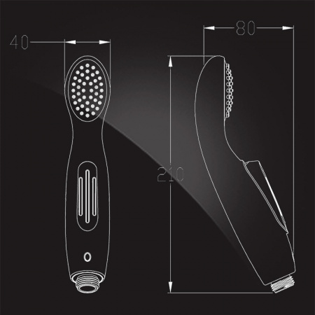 Гигиеническая лейка без смесителя Elghansa Shower Spray BR-05-Bronze фото