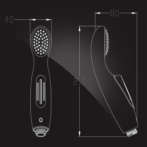 Гигиеническая лейка без смесителя Elghansa Shower Spray BR-05-Bronze фото