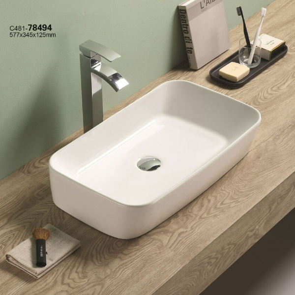 Накладная раковина CeramaLux N 78494 57x34 фото