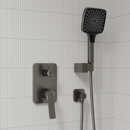 Душевая система скрытого монтажа Iddis Parker PARGM02i67 графит матовый фото