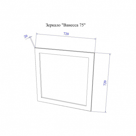 Зеркало Sanflor Ванесса С000005879 75 см фото