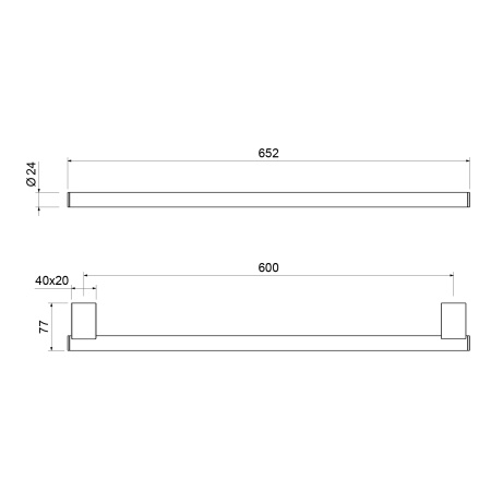 Полотенцедержатель Timo Luiro 18553/17 Золото матовое фото