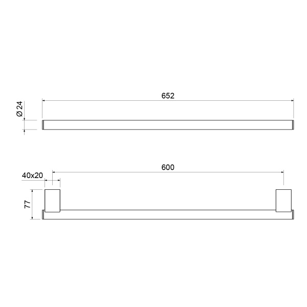 Полотенцедержатель Timo Luiro 18553/17 Золото матовое фото