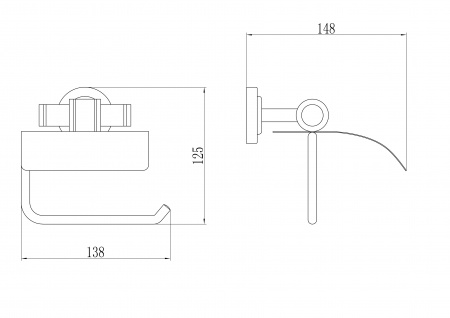 Держатель для туалетной бумаги Savol 79 S-007951 фото