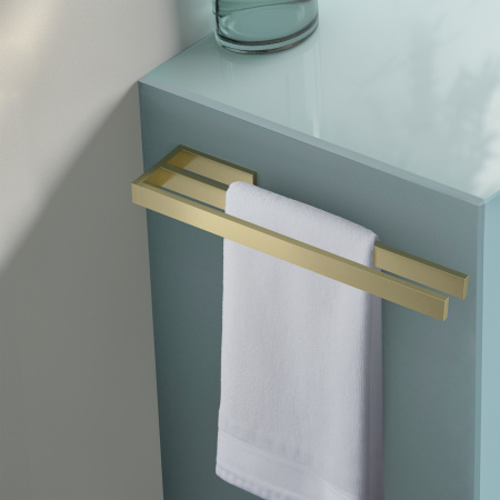 Полотенцедержатель двойной Timo Petruma 15252/17 Золото матовое фото