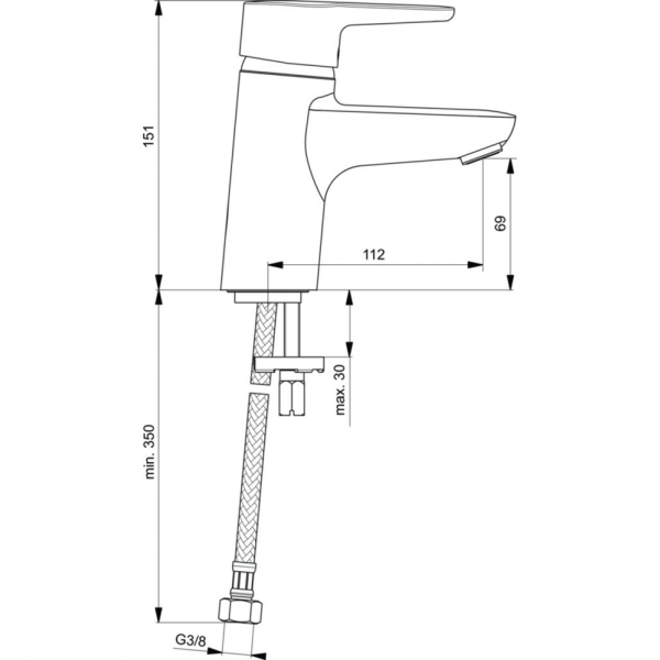 Смеситель для раковины Ideal Standard CONNECT BLUE B9917AA фото