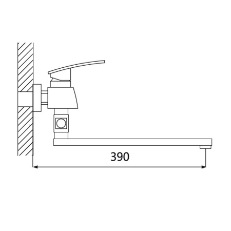 Смеситель для ванны с душем Oute T22 T2223 фото