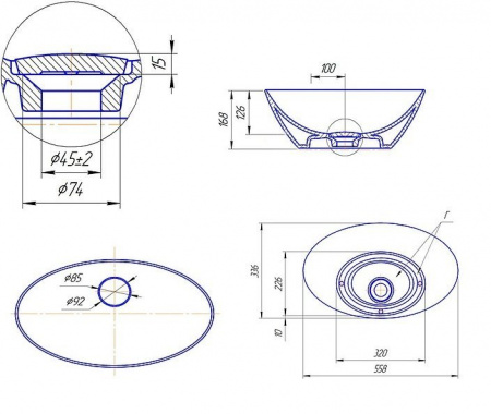 Тумба под раковину Bellezza Римини 80 фото