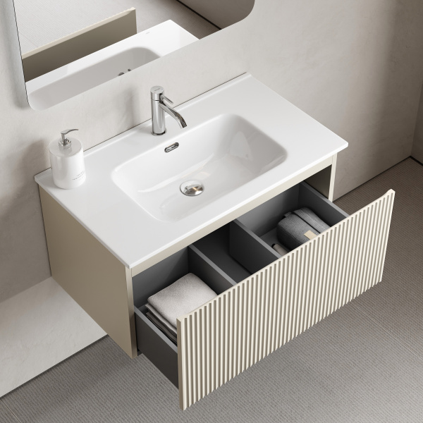 Тумба под раковину Sancos Snob R 1.0 SNR1.080CE Beige Soft фото