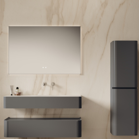 Тумба под раковину Vincea Caprice 120 VMC-4CA120MG серая матовая фото