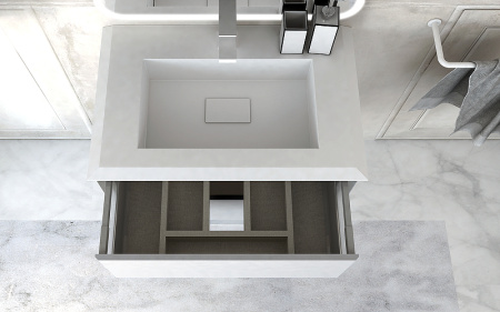 Тумба под раковину Cezares Bellagio 70 54714 Bianco Opaco фото