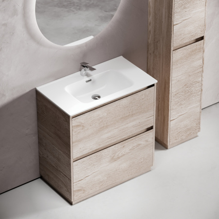Тумба под раковину Sancos Libra Floor LB80FEG дуб галифакс натуральный фото