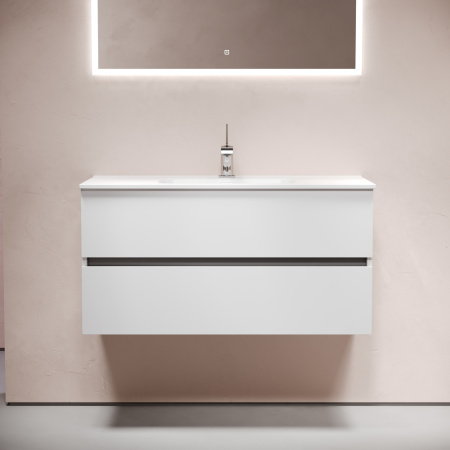 Тумба под раковину Sancos Urban UR100W белый глянец фото