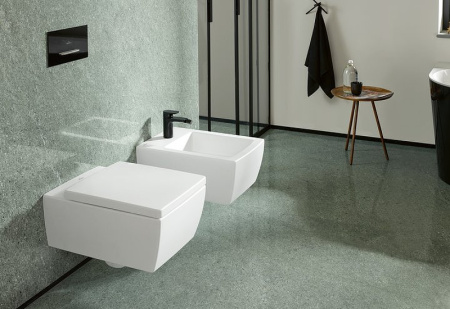 Подвесной унитаз безободковый Villeroy&Boch Memento 2.0 4633R0R1 альпийский белый фото