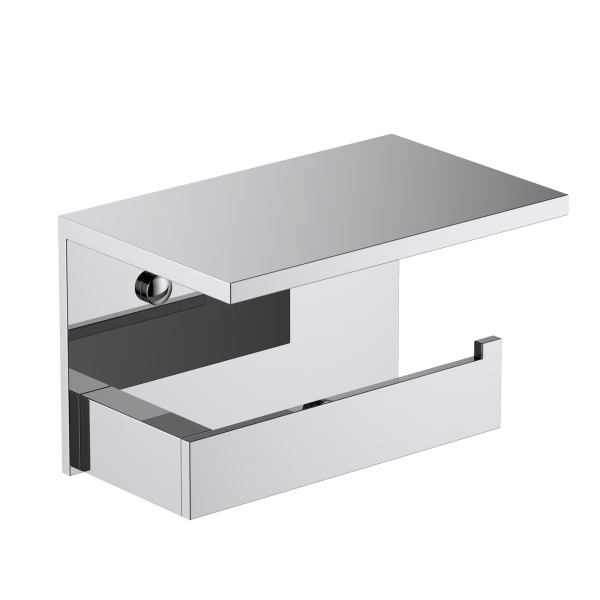 Держатель для туалетной бумаги с полочкой Timo Petruma 15243/00 хром фото