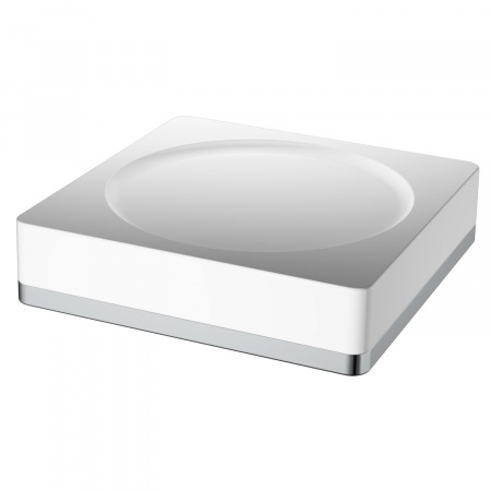 Мыльница настольная Boheme Q 10960-W-CR белый/хром фото