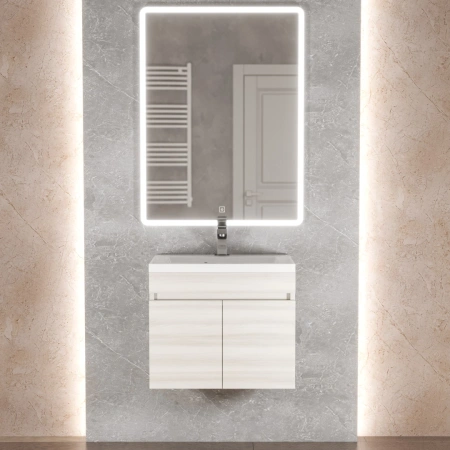 Тумба под раковину Uperwood  Eva 50 3930213460 дуб харбор белый фото