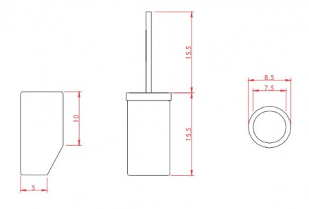 Ершик для унитаза Artceram Postit PSC002 01 00 фото