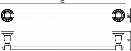 Полотенцедержатель Savol 66C S-606624C фото
