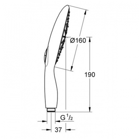 Душевая лейка Grohe Power&Soul 27675000 фото