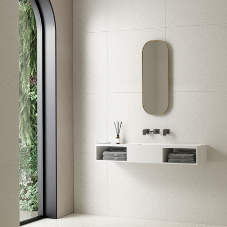 Раковина Vincea Solid Surface VWB-6S212MW 120x40 белая матовая фото