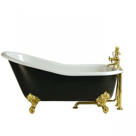 Чугунная ванна Magliezza Gracia Black Do 170x76 на ножках фото