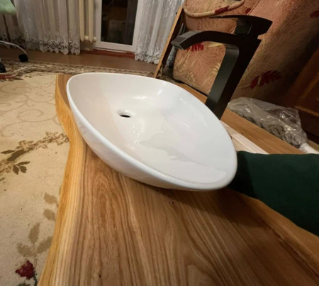 Накладная раковина CeramaLux N 7862-2 55x38 фото