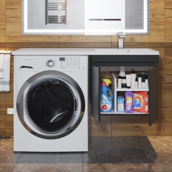 Тумба под стиральную машину Uperwood Magenta 5930205161 черная фото