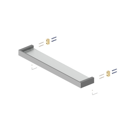 Полка стеклянная Timo Petruma 15272/18 Черное золото фото