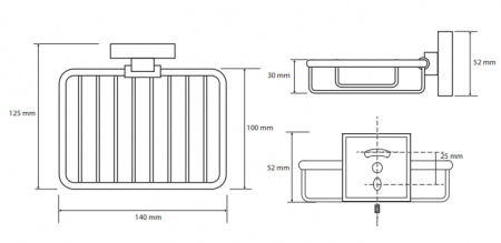 Мыльница настенная Bemeta Beta 132108162 фото