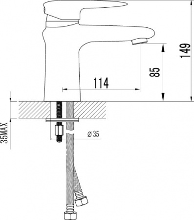 Смеситель для раковины Lemark Status LM4406C фото