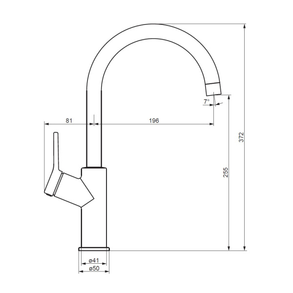 Смеситель для кухни Damixa Eclipse DX310720300 фото
