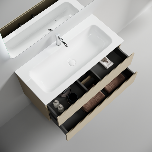 Тумба под раковину Sancos Folk FL100CP капучино фото