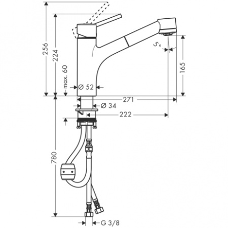 Смеситель для кухни Hansgrohe Talis S 32841000 фото