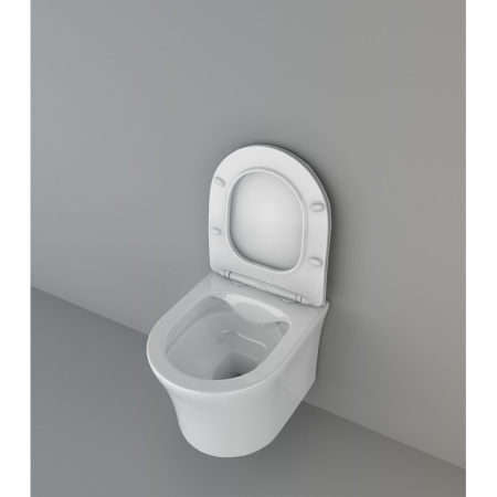 Унитаз подвесной безободковый Cerutti SPA Adige Aria CT7837 с сиденьем фото