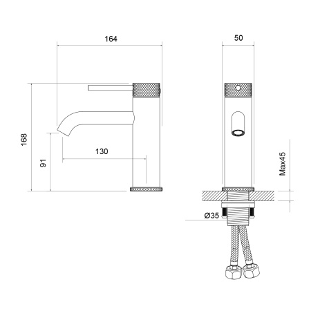 Смеситель для раковины Timo Saona 2461/03F Черный фото