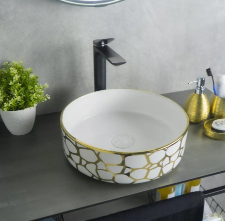 Накладная раковина GID Luxe Line D1357h018 36х36 фото