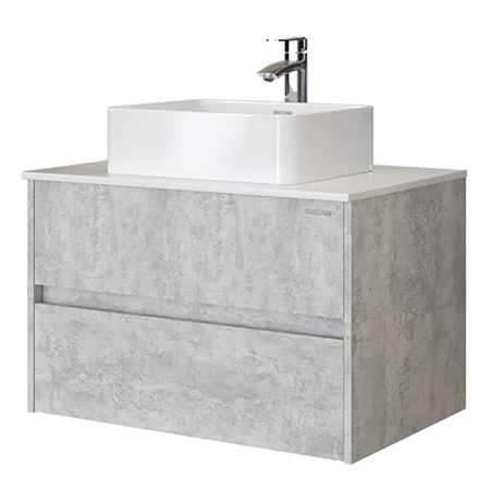 Тумба под раковину Grossman Эдванс 80 108010 цемент светлый фото