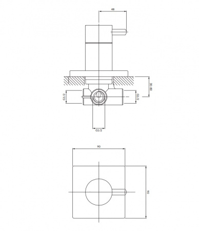 Cмеситель для ванны Omnires Y Y1263/KCR фото