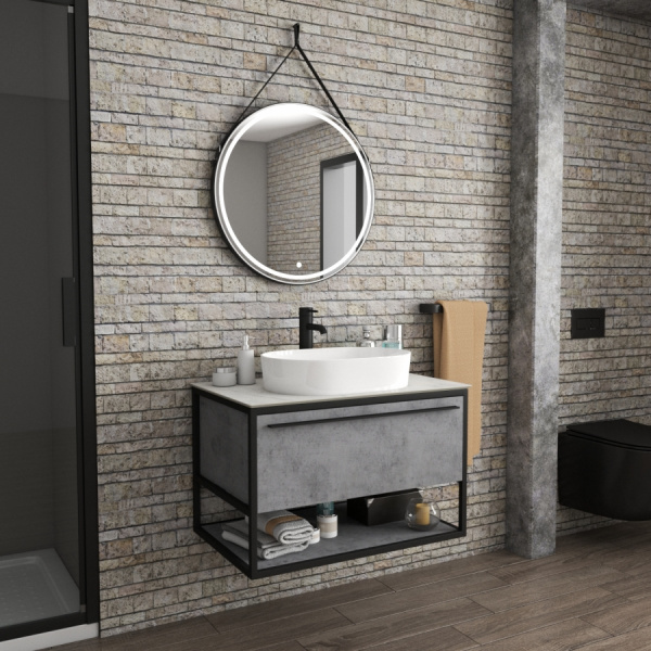 Зеркало на кожаном ремне Sintesi Forta SIN-SPEC-PELN-650 черное фото