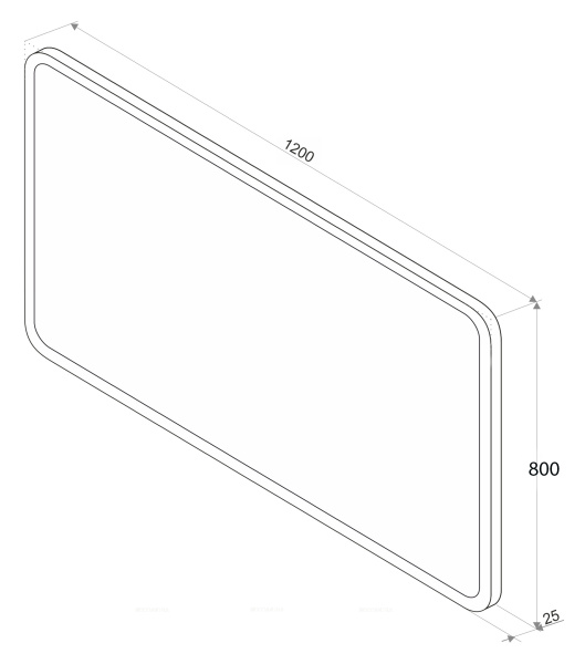 Зеркало SINTESI JANO 120 с LED-подсветкой  1200x800, с подогревом SIN-SPEC-JANO-120 фото
