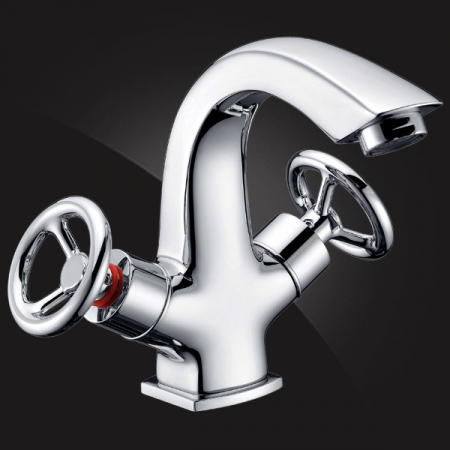 Смеситель для раковины двухвентильный New Wave sigma 19A7595 фото