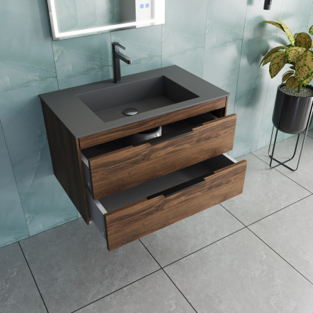 Тумба под раковину Vincea Chiara 2D VMC-2C2800CO С.Oak 80 см фото