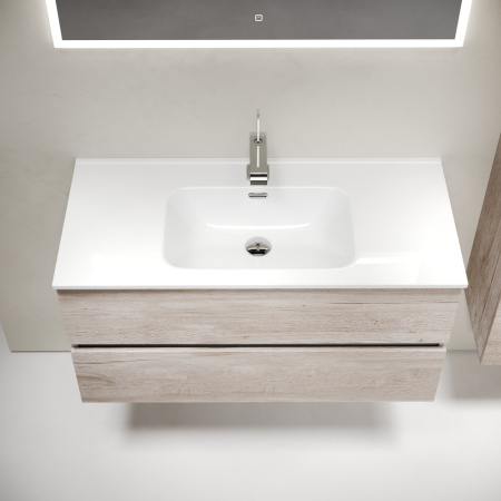 Тумба под раковину Sancos Urban UR100EG дуб галифакс натуральный фото