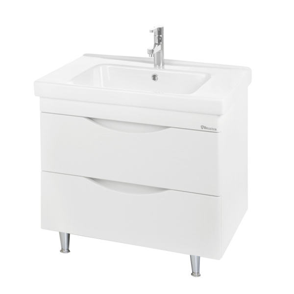 Тумба под раковину напольная Bellezza Санриса-80 белая фото
