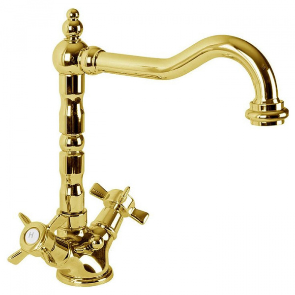 Смеситель для раковины двухвентильный Cezares Lord LORD-LS2-03 золото фото