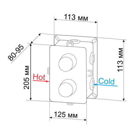 Душевая система скрытого монтажа RGW Shower Panels SP-6143-01 50140801-01 хром фото