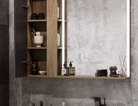 Шкаф для зеркала Акватон Терра 35 1A247103TEKA0 фото