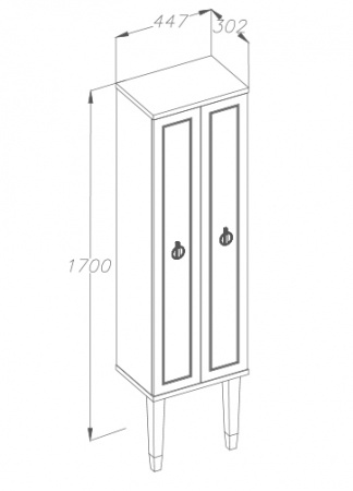 Шкаф-пенал Smile Порто Z0000014874 фото