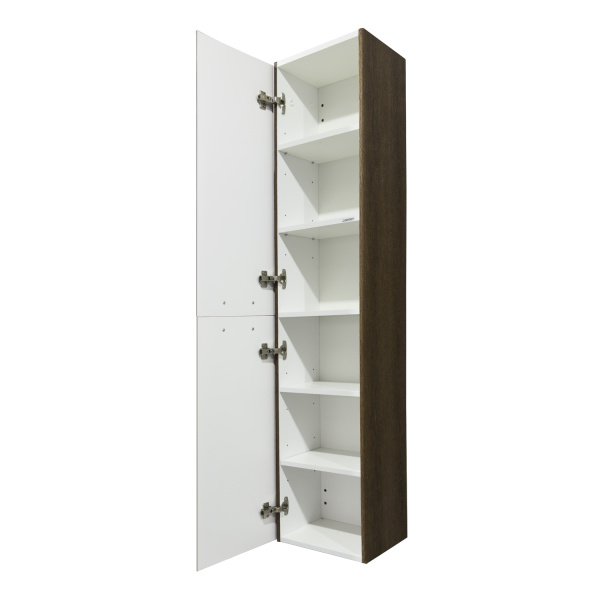 Шкаф-пенал Comforty Ангара-35 00-00019358 дуб темно-коричневый фото